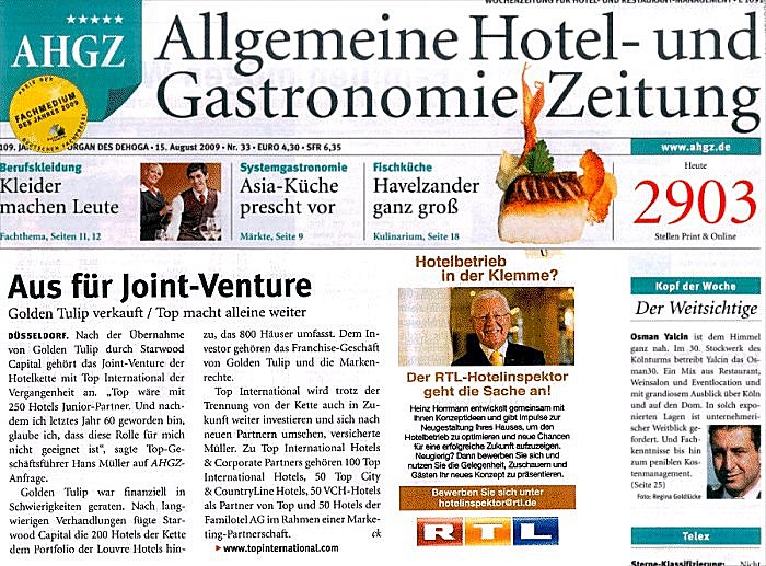 Aus f&uuml;r Joint Venture